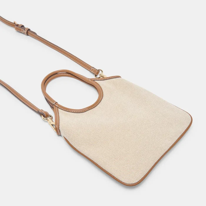 SYLVENE Natural Canvas Removable Crossbody Handbag — view 4