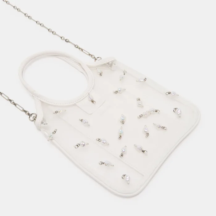 SYLVENE CROSSBODY WHITE MESH