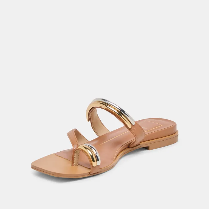 Tarina Caramel Leather Sandals — view 7