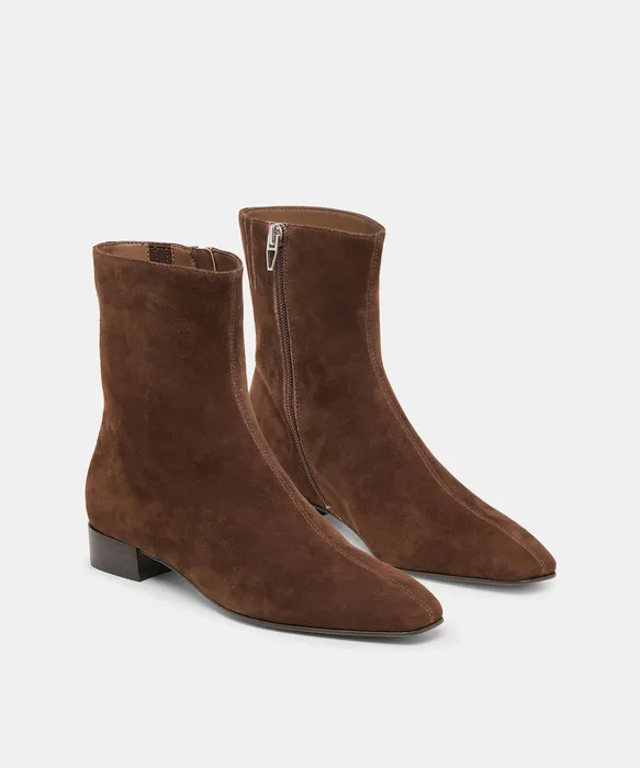 tarine booties dk brown nubuck — view 3