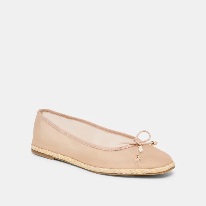Tianna Mesh Blush Mesh Ballet Flats — view 4