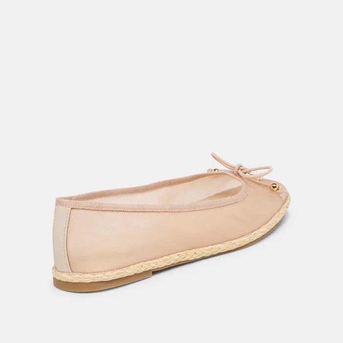 Tianna Mesh Blush Mesh Ballet Flats — view 5