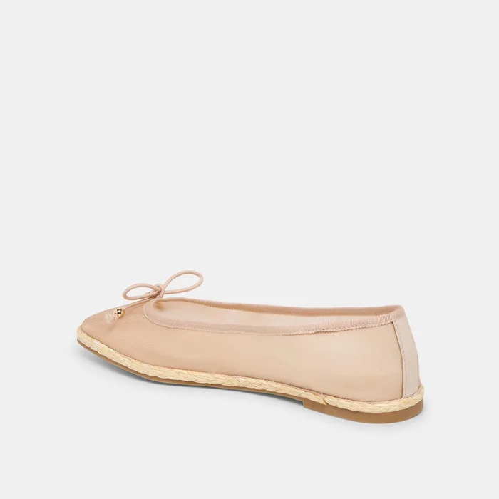 Tianna Mesh Blush Mesh Ballet Flats — view 7