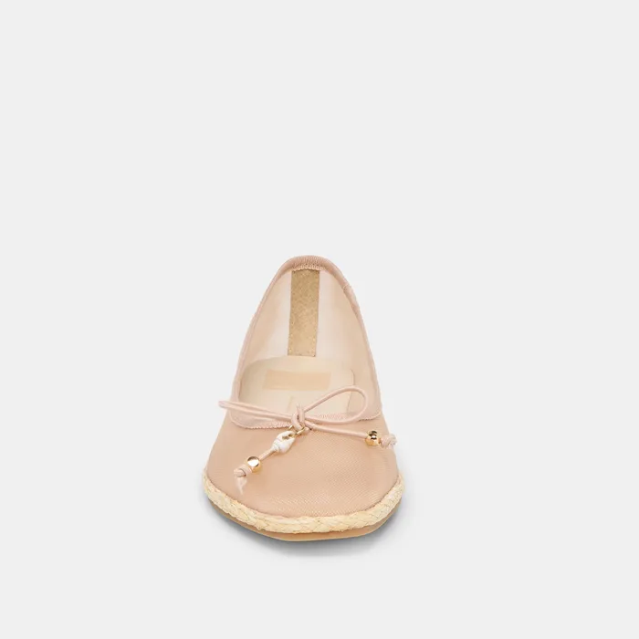 Tianna Mesh Blush Mesh Ballet Flats — view 8
