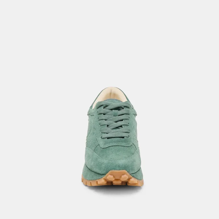 Tricia Dk Green Suede Sneakers — view 8
