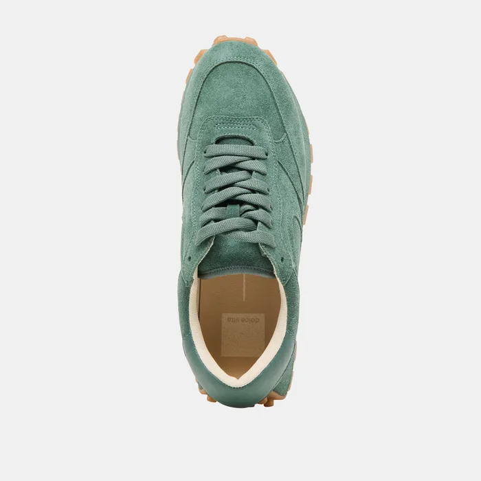 Tricia Dk Green Suede Sneakers — view 10