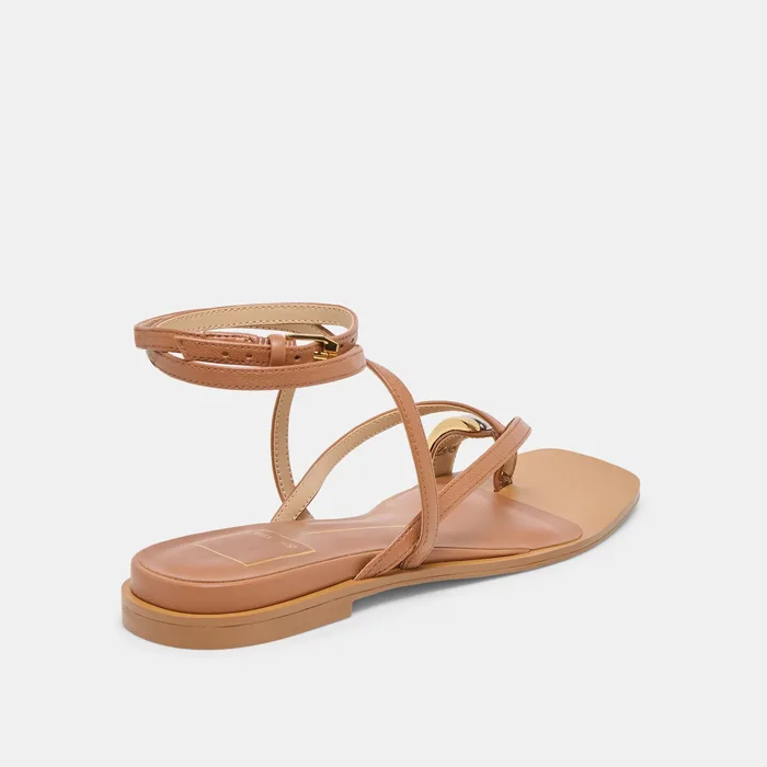 Tyrice Espresso Leather Sandals — view 4
