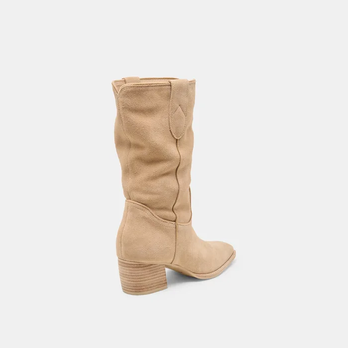 Vergil Camel Suede Boots — view 6
