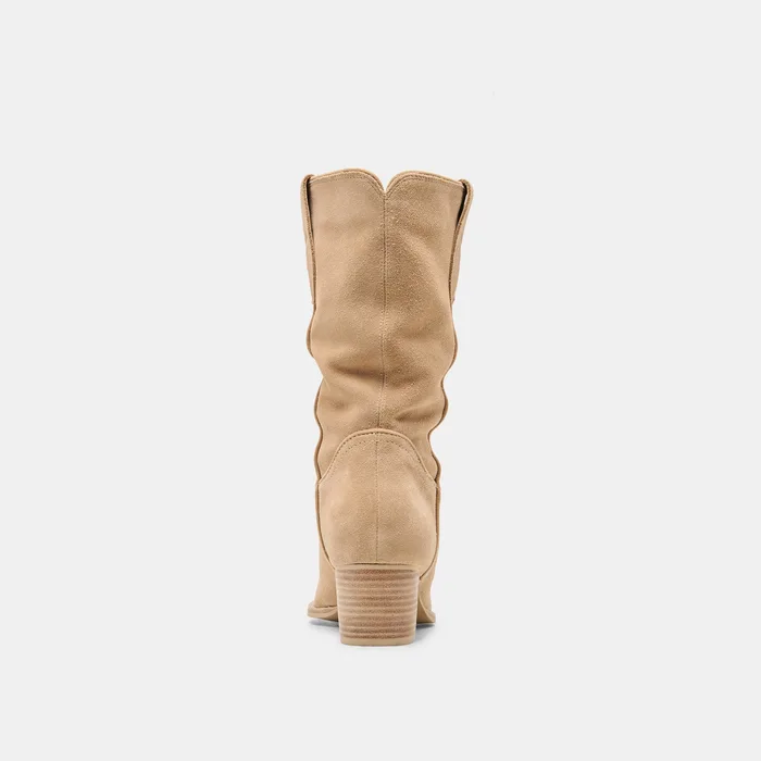 Vergil Camel Suede Boots — view 11