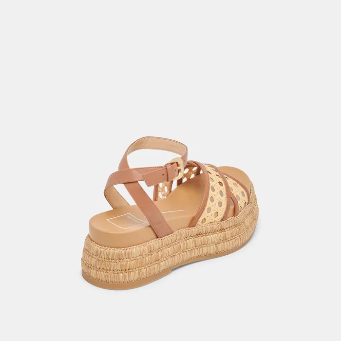 WRILEY SANDALS SADDLE WOVEN RAFFIA — view 5