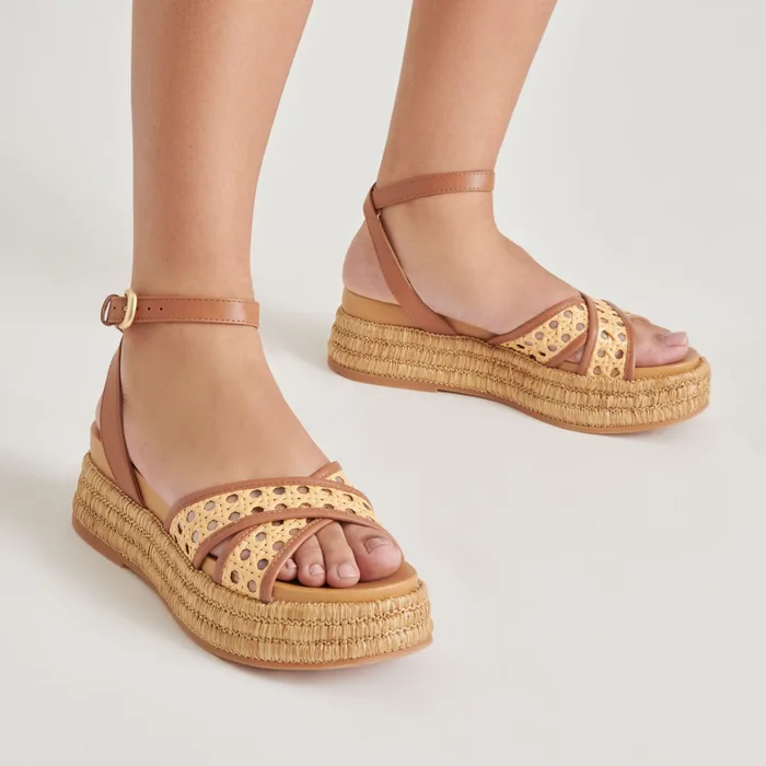 WRILEY SANDALS SADDLE WOVEN RAFFIA — view 6