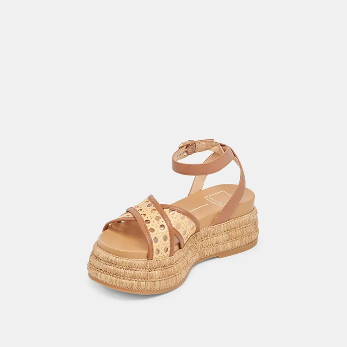 WRILEY SANDALS SADDLE WOVEN RAFFIA — view 7