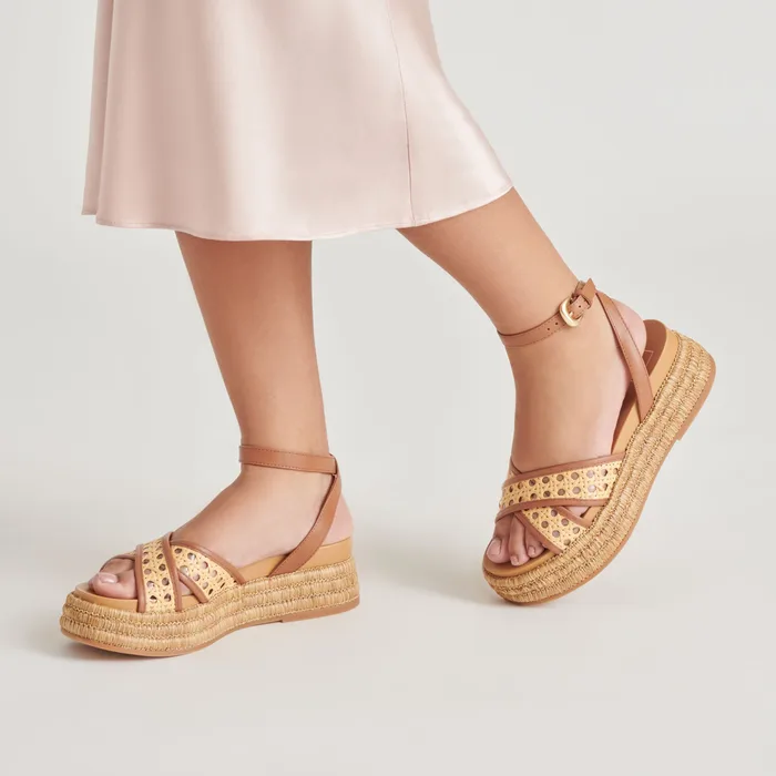 WRILEY SANDALS SADDLE WOVEN RAFFIA — view 8
