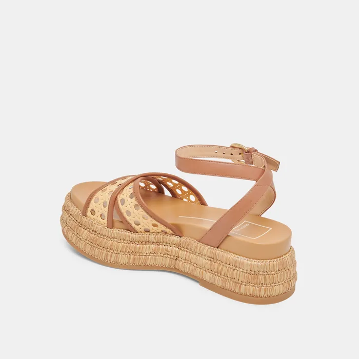 WRILEY SANDALS SADDLE WOVEN RAFFIA — view 9