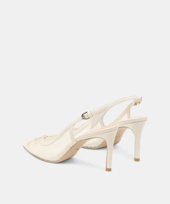 YELA HEELS WHITE TULLE