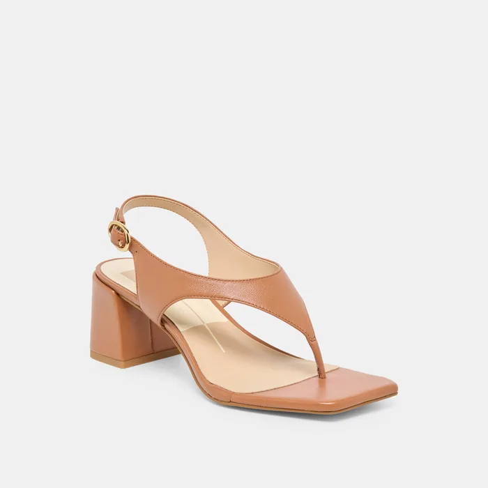 Yves Saddle Leather Heels — view 4