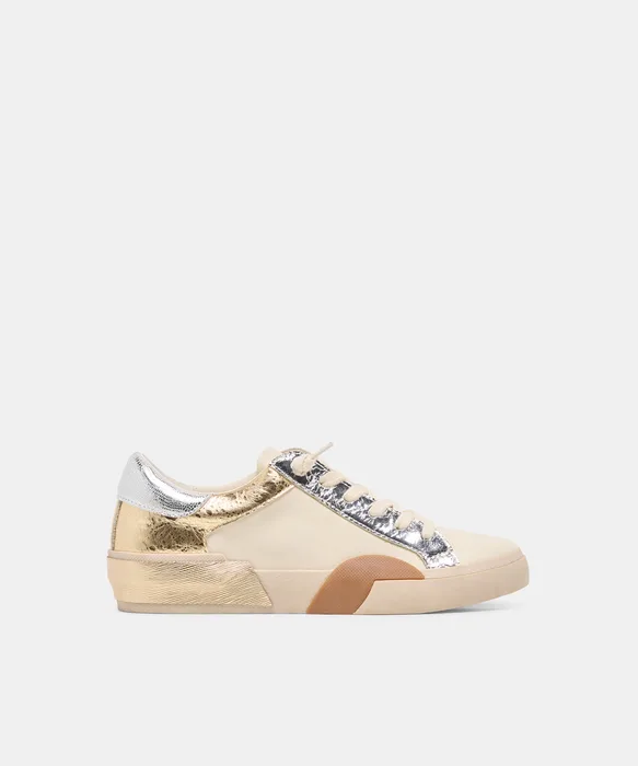 ZINA Metallic Multi Leather Sneakers — view 2